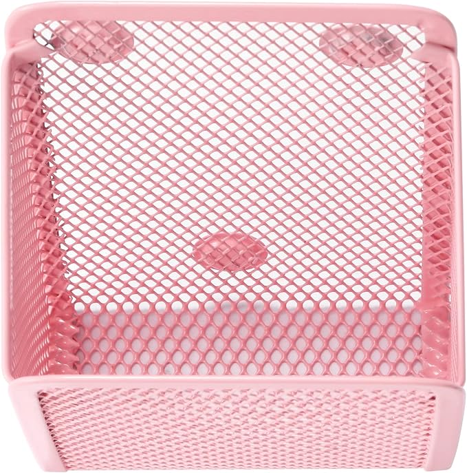 Magnetic Pencil Holder,Mesh Stainless Steel Pen Basket, Metal Writing Utensil Storage Organizer for Whiteboard,Blackboard,Kitchen, Locker, Home, or Office | Metal Writing Utensil Storage Organizer for Whiteboard,Blackboard,Kitchen, Locker, Home, or Office - Image 5