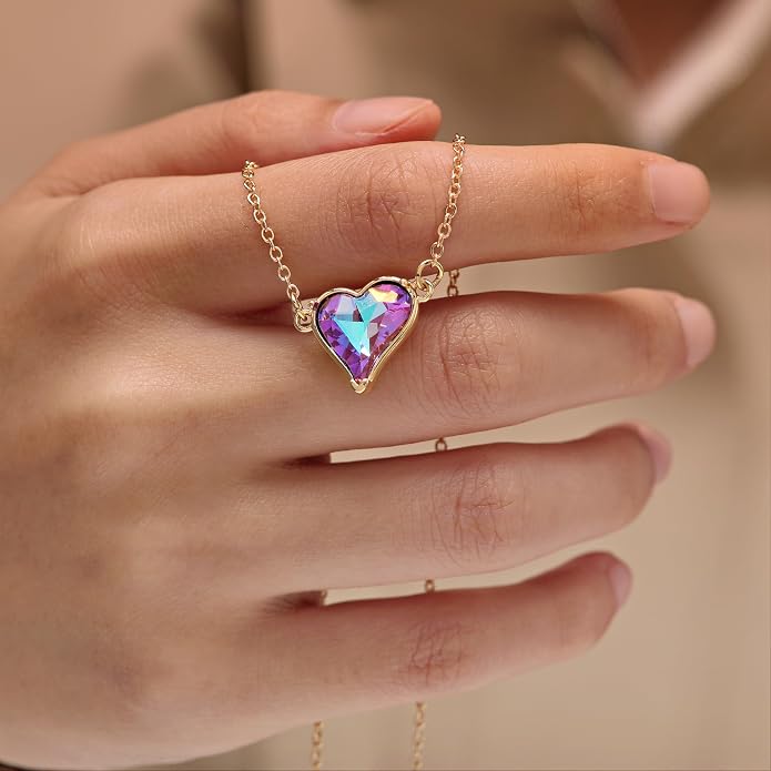 RZKING Golden Necklace for Women, Dainty Butterfly Heart Bow Rose Necklace, Gifts for Best Friend Sister Mom Girlfriend, Graduation Chritmas Birthday Anniversary Thank You Gifts - Image 3