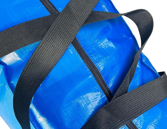 Extra Large Storage Bags, Jumbo Moving Storage Bags Heavy Duty, Foldable Big Black XL Duffle Bag for Travel - Image 3