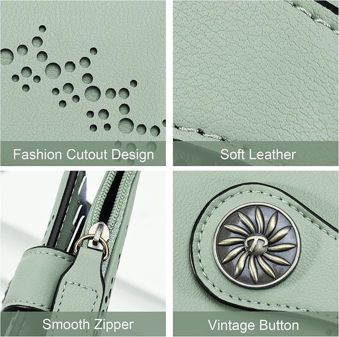 Tipmile Small Wallet for Women Bifold RFID Blocking Card Holder Leather Wallets with Zipper Coin Pocket - Image 5