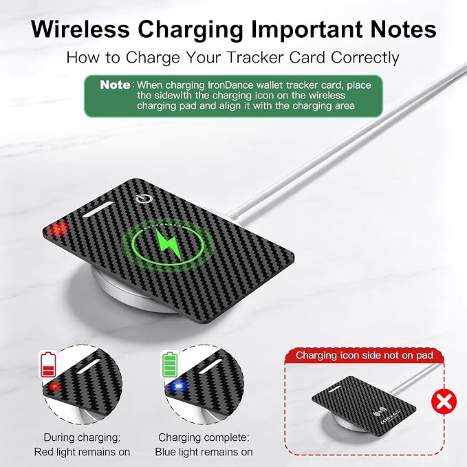 Wallet Tracker Card, Rechargeable, Works with Apple Find My | 1.6mm thin, Qi rechargeable, 5-month battery, IP68 waterproof, Left-Behind Alerts, iPhone & iPad compatible - Image 9