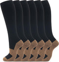 fenglaoda 6 Pairs Compression Socks for Women & Men Knee High Cute Circulation Socks for Nurse Pregnant Travel Athletic by fenglaoda