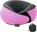 Travel Neck Pillow | Memory Foam Neck Pillow, New Portable U-Shaped Pillow with Neck Support, Washable Cover, Compact for Plane, Office, Bus, Train, Sofa, Nap–Includes Storage Bag - Pink by Triphug