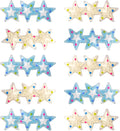 10 Pcs Blue&White Five-Pointed Star Refrigerator Magnets for Office, Kitchen, Locker Photos and Notes on Refrigerators Storage Cabinets and Whiteboards by Unknown