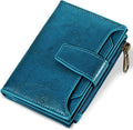 Small Wallet Women RFID Blocking Soft Leather Bifold Compact Card Holder Wallet for Women with Zipper Coin Pocket 4 ID Window by Airkit