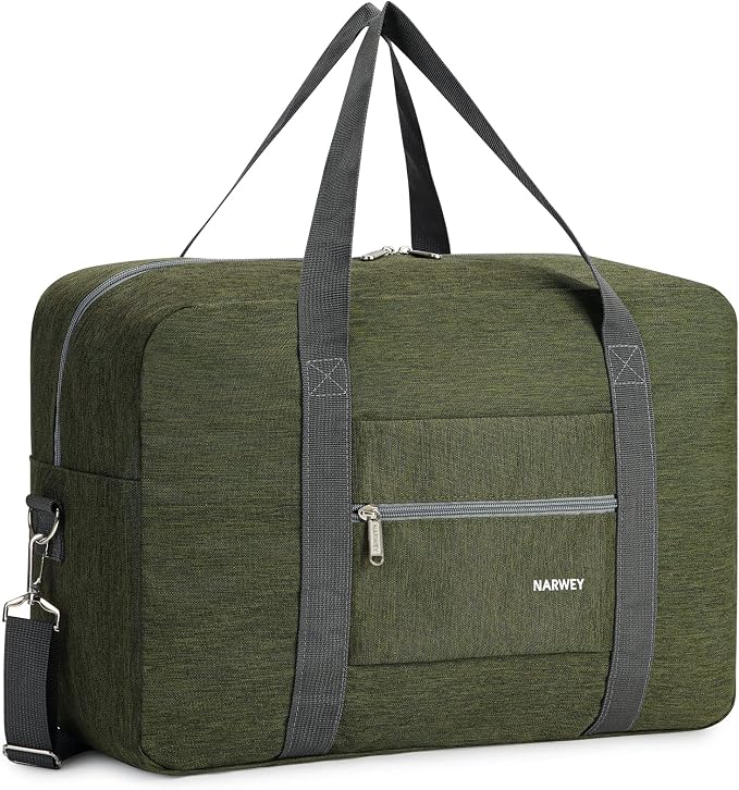 For Spirit Airlines Personal Item Bag Foldable Travel Duffel Bag Tote Carry on Luggage Duffle Overnight for Women and Men by Narwey