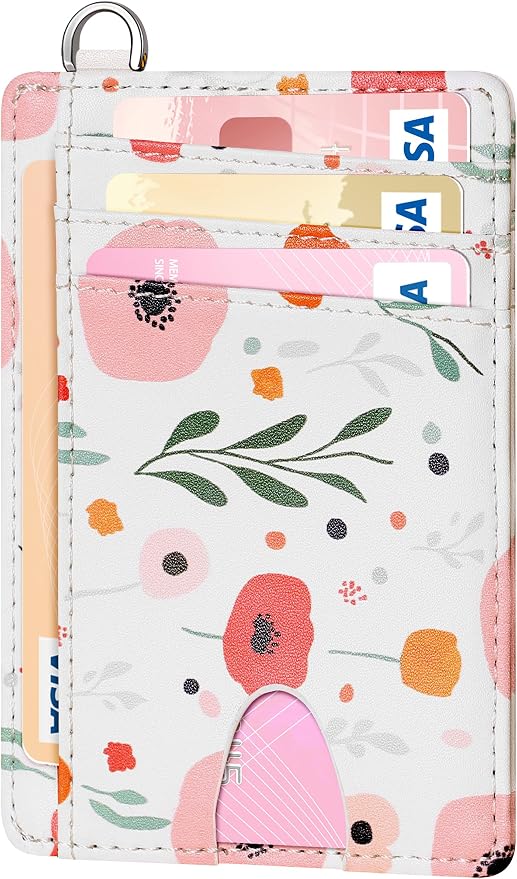 FurArt Slim Minimalist Wallet RFID Credit Card Holder for Men | slim minimalist compact rfid id window thin by FurArt