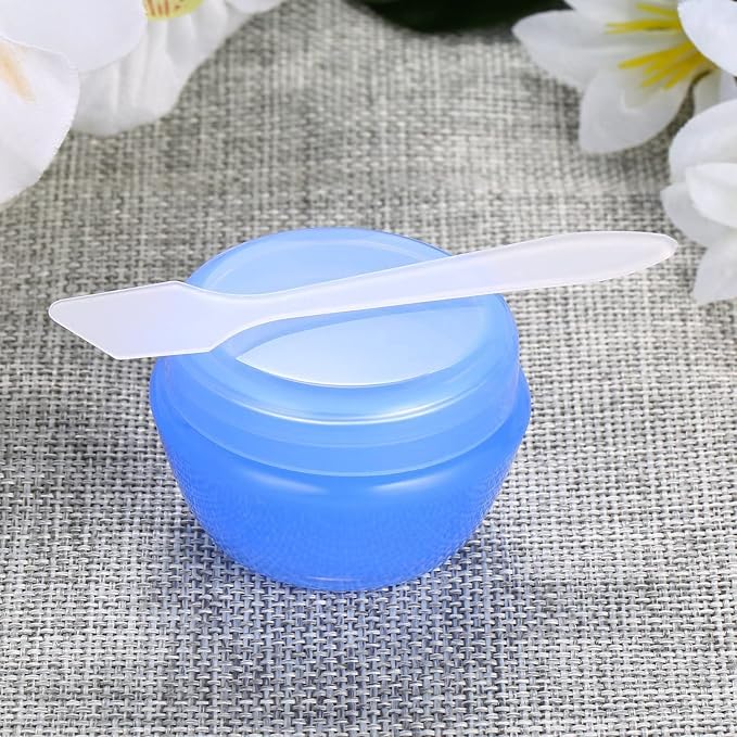 Plastic Small Travel Containers for Toiletries, TSA Approved Leakproof Refillable Cosmetics Makeup Jars with Lids for Cream Gel Paste, 20g/0.7OZ Per Piece, 6 Pieces - Image 8