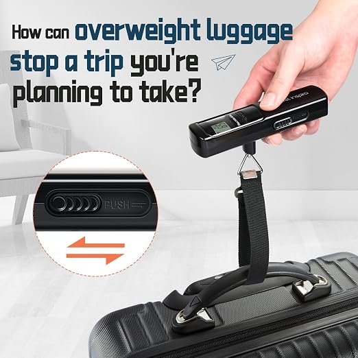 Battery-Free Luggage Scale – No Batteries Needed, Portable Digital Hanging Suitcase Weight Scale for Air Travel & Checked Bags, 110lb/50kg, LCD Display, Compact Travel Accessory - Image 8