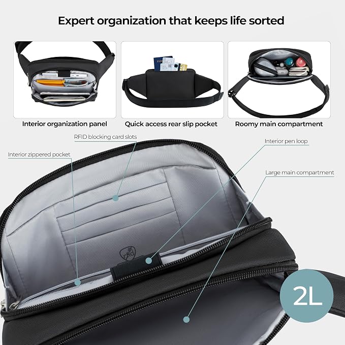 Travelon Anti-Theft Classic Waist Pack - Image 8