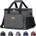 Lifewit Large Lunch Bag, Insulated Lunch Box, Soft Cooler Cooling Tote for Adult Men Women, Dark Gray 40-Can (24L) by Lifewit