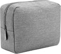 E-Tree Makeup Bag, Big Travel Make up Pouch, Zipper Large Cosmetic Brush Skin Care Case, Toiletry Bags for Traveling Women Man,Tech Electronic Organizer,Small Canvas Storage for Personal Items,Grey by E-Tree
