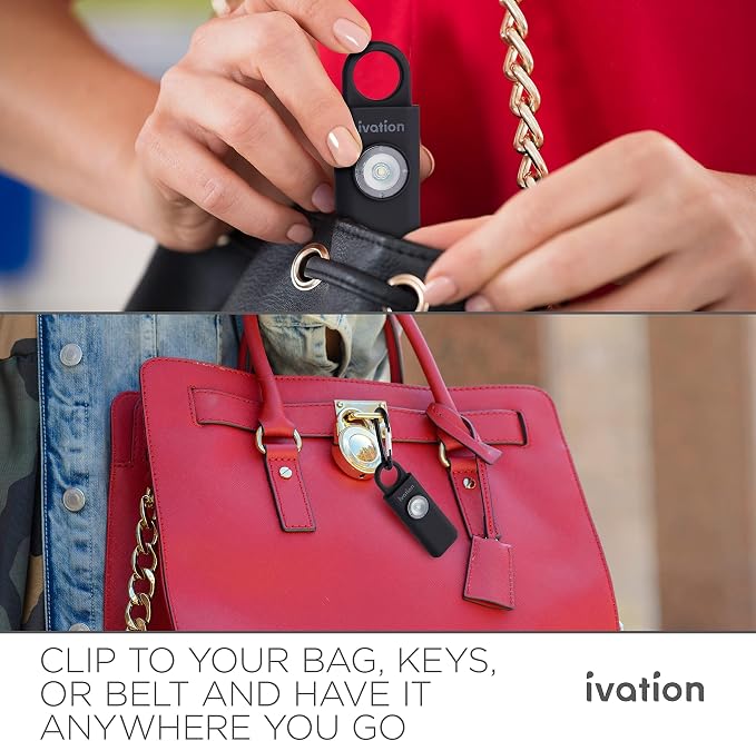 Ivation Personal SOS Alarm Keychain | Self-Defense Safety Siren & LED Panic Strobe Light with Carabiner Clip for Women, Children & Seniors | Pocket Size, Loud 125 dB Sound, Air Travel Friendly - Image 7