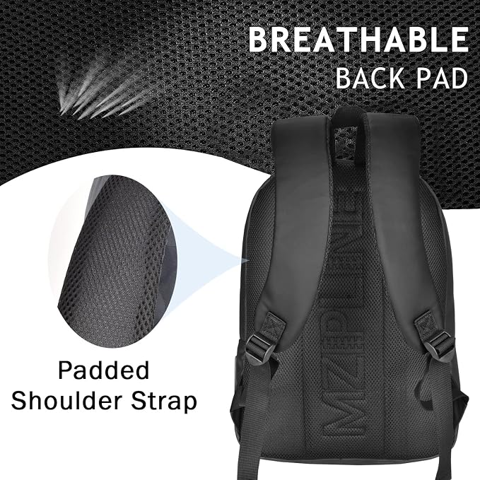 Small Backpack Bag-Water Resistant Daypack Travel bag with Activated Carbon Lined for Men & Women Travel (Black) - Image 4