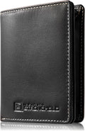 ID Stronghold Waltlet - RFID Blocking Bifold Wallet for Men with Magnetic Clasp - Black by IDStronghold