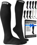SB SOX Compression Socks for Men & Women (15-20mmHg) | Best Compression Socks for Flying, Medical, Sports, Wide Calf Fit, Pregnancy, and Daily Wear by SBSOX