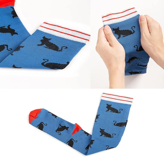 4 Pairs Compression Socks for Women & Men, Support Compression Sock 20-30 mmHg for Nurses, Pregnancy, Flying, Running,Travel - Image 5