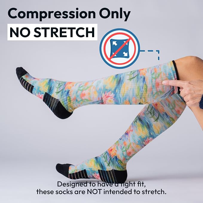 Viasox Compression Socks for Women and Men, Knee High Socks 12-15 mmhg Circulation Support for Flight, Travel, Daily - Image 4