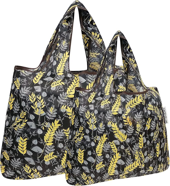allydrew Large Foldable Tote Nylon Reusable Grocery Bags by allydrew