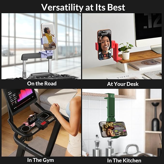 Perilogics Universal in Flight Airplane Phone Holder Mount. Hands Free Viewing with Multi-Directional Dual 360 Degree Rotation. Pocket Size Must Have Airplane Travel Essential Accessory for Flying - Image 7