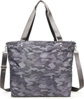 Baggallini Carryall Tote - Lightweight Nylon Zipper Top Weekender Travel Beach Bag w/Luggage Sleeve by baggallini