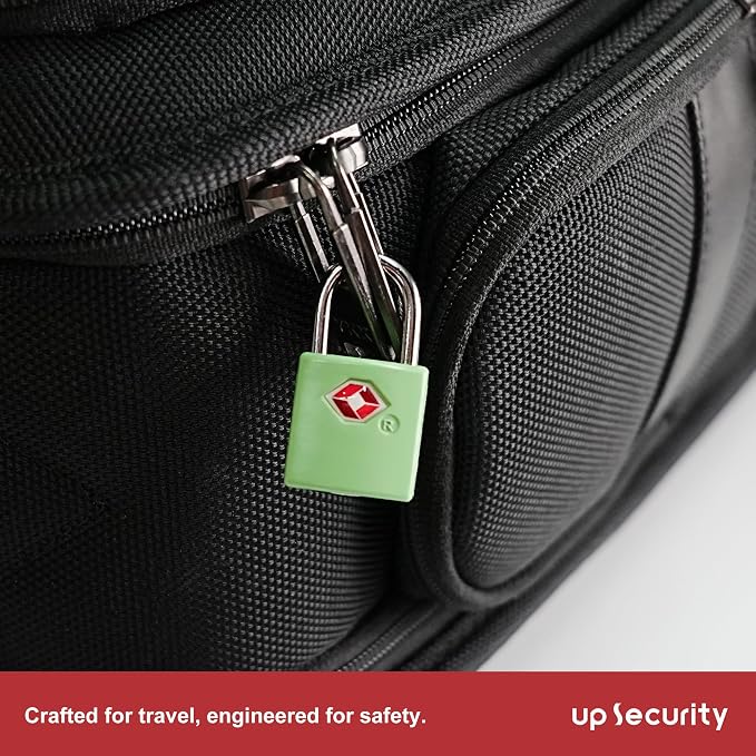 TSA Locks for Luggage, Luggage Locks TSA Approved 4 Pack for International Travel Essentials, Small Padlock with Key, Mini Padlock for Bag, Suitcase, Backpack, Purse Zipper, Case, Drawer - Image 6