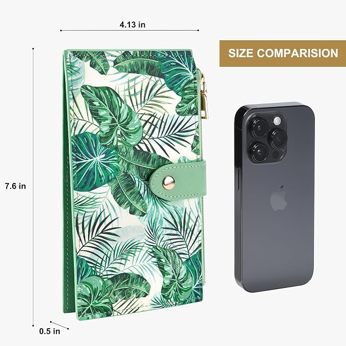 Travelambo RFID Wallet Women Large Size Bifold Multi Card Wallet Case with Zipper Pocke Credit Card Holder for Women - Image 2