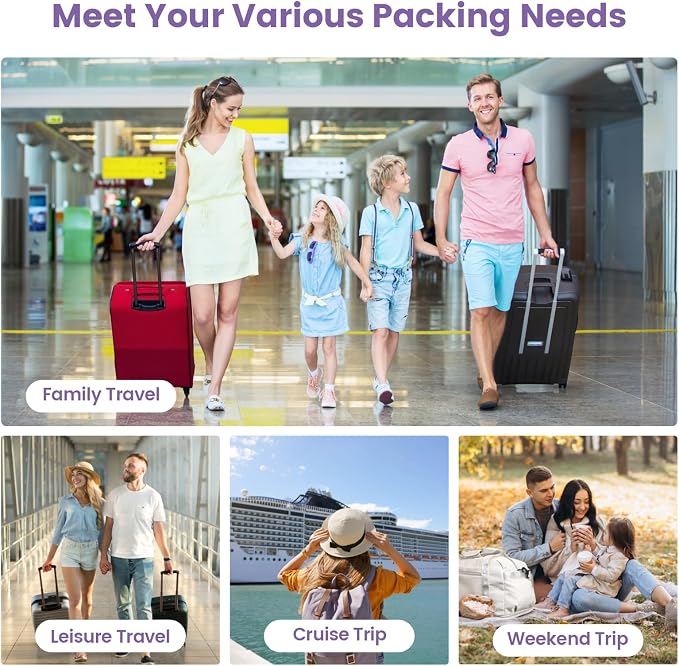 Cambond Compression Packing Cubes for Travel - Luggage Suitcase Organizer | Compression Zip Design for Space-saving, Expandable, Lightweight, Keep Clothes Sorted, Luggage Space Tidy, Carry on Pack Fast - Image 9