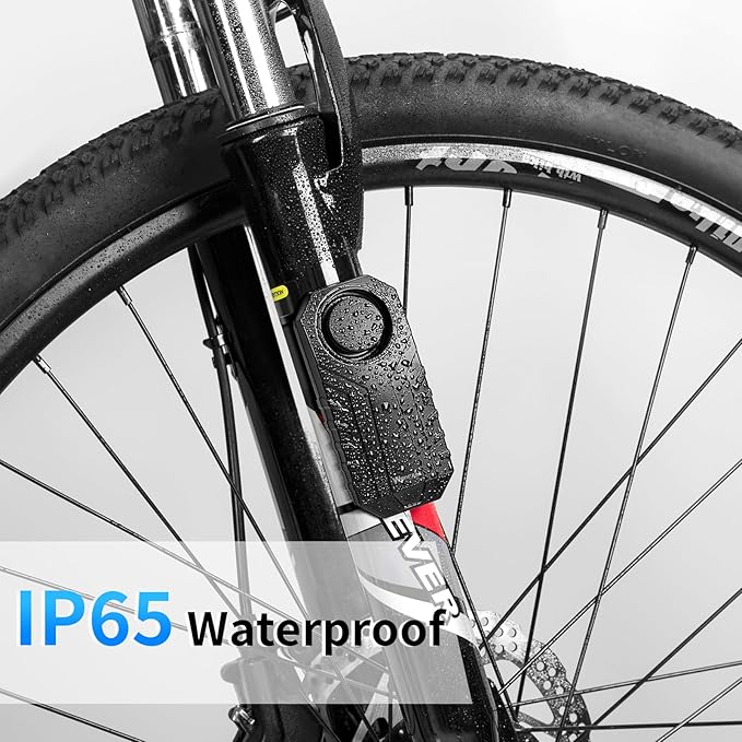 WSDCAM 113dB Loud Anti Theft Vibration Sensor Alarm Systems for Electric Bike Motorcycle Golf Car Trailer Mailbox Garage Door Waterproof Home Security Bike Accessories Bike Alarm with Remote - Image 4