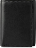 BULL GUARD RFID Leather Trifold Wallets for Men ID Window, Secret Pocket, Black by BullGuard
