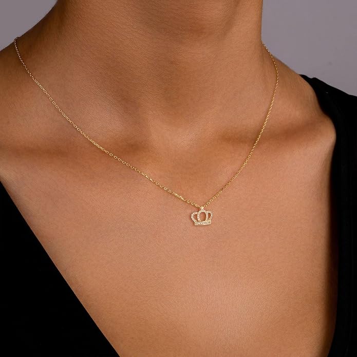 Gold Necklace for Women, Dainty Charm Pendant Necklace Jewelry Gift | 14K Gold Plated, Cute, Delicate, Adults, Non Tarnish, Hypoallergenic, Accessories - Image 3