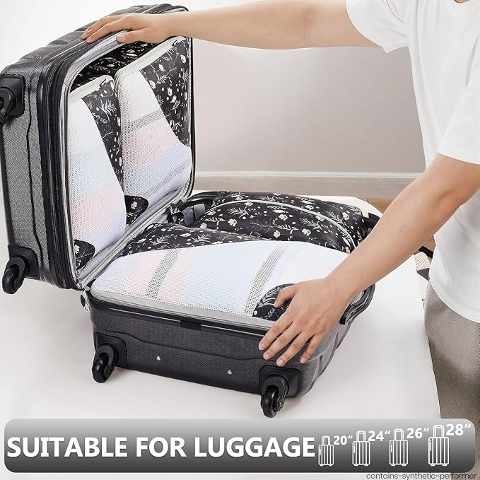 8 Set Packing Cubes for Travel, Gifts for Women Mom,Anti-Tearing Suitcase Organizer,OlarHike Vacation Essentials & Accessories for Cruise Ship - Image 6