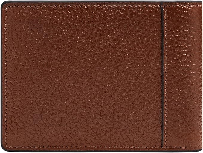 Fossil Men's Wallet, Huntington Leather Bifold Flip ID Wallet for Men, Medium Brown - Image 4