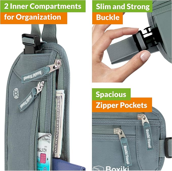 Ultimate Travel Security Set - RFID Blocking Sleeves and Hidden Money Belt for Superior Protection - Image 5