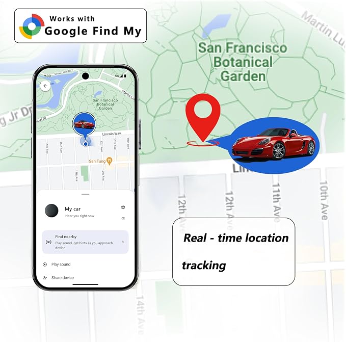 Android Find My Device Subscription-Free GPS Car Locator ，Super Magnetic! 365-Day Ultra-Long Battery Life! – Waterproof, Drop-Resistant, and Stealth Tracking. - Image 3