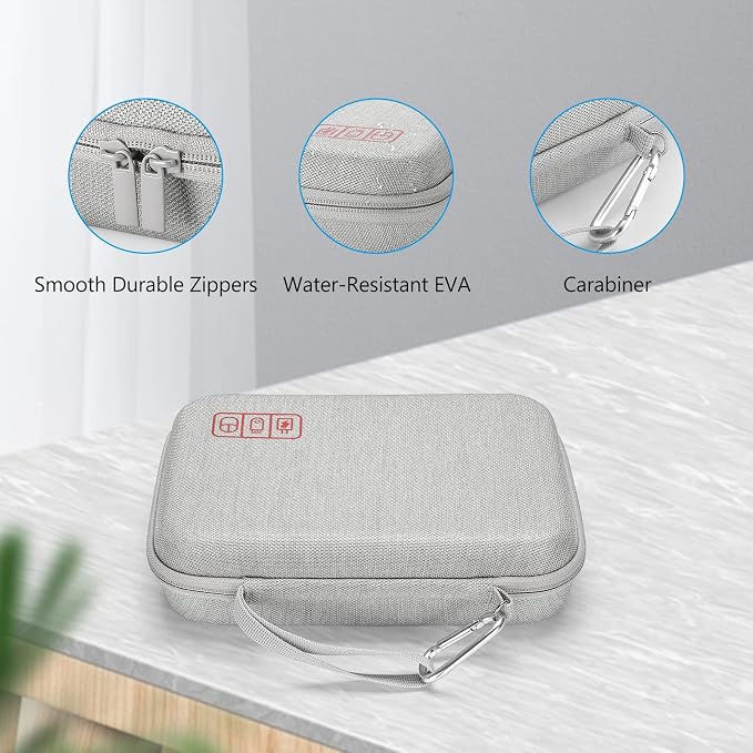 ProCase Hard Travel Electronic Organizer Case for MacBook Power Adapter Chargers Cables Power Bank Apple Magic Mouse Apple Pencil USB Flash Disk SD Card Small Portable Accessories Bag - Image 8
