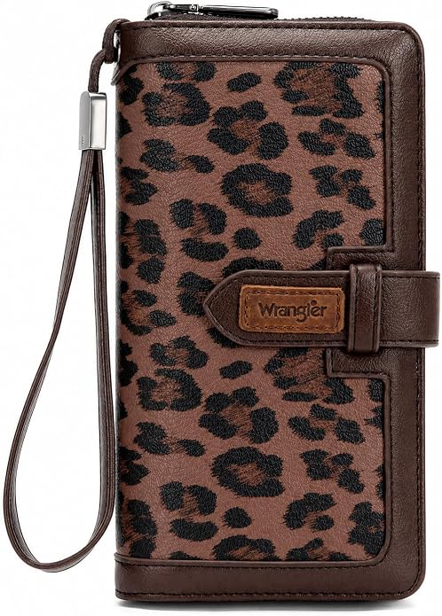 X Wrangler Women's Wallets Bifold Wristlet Wallets for Women Large Capacity Credit Card Wallet with ID Window by THEOFFICIALMONTANAWEST