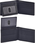 Wallet for Men Slim RFID Blocking Leather Bifold Minimalist 2 ID Windows Gift Box Carteras Para Hombres (NAPA, BLACK) by Cochoa