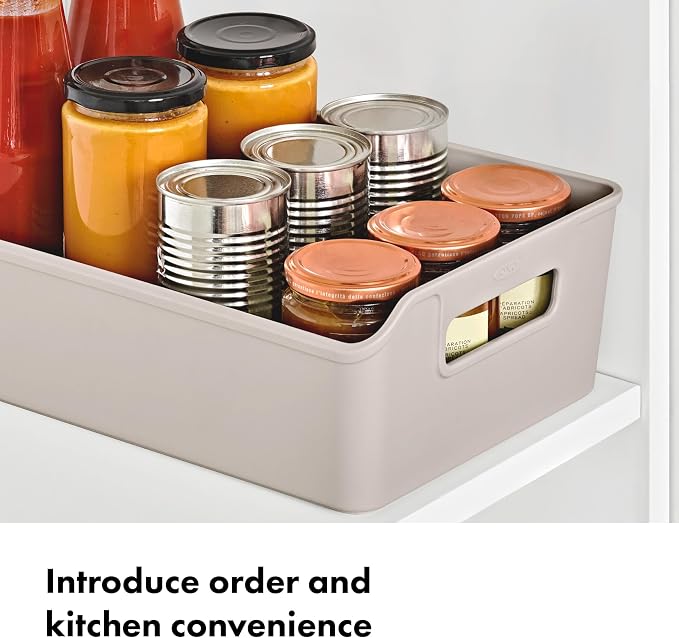 OXO Good Grips Pantry Storage Bin | Pantry Organizers and Storage, Modular Stackable Design, Sturdy Build, Cabinet Organizer - Image 2