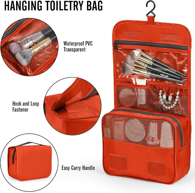 Veken 10 Set Packing Cubes for Travel Essentials,Anti-Wrinkle Buckled Suitcase Organizer for Shoe & Toiletry Bag,Carry On Luggage Bag with 99+ Count Mesh Holes for Airplane & College Dorm Accessories - Image 2