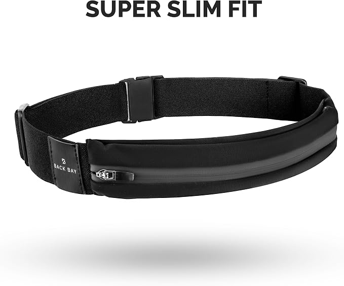 No-Bounce Slim & Secure Running Belt, Fits ALL Phones, Keys, Cards, Gels | Comfortable for Long Runs, Running Waist Pack for Men, Slim Running Belt Fanny, Comfortable for Long Runs, Adjustable Sizing - Image 3