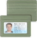 FINTIE Slim Minimalist Front Pocket Wallet RFID Blocking Credit Card Holder | Card Cases with ID Window for Men Women, Sage Green by Fintie
