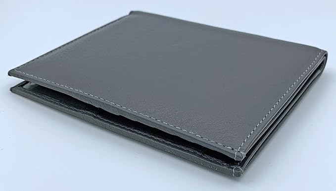 Grey RFID Genuine Leather Passport Wallet - Image 8