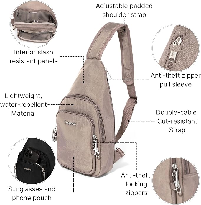 Baggallini Securtex Anti-Theft Daytripper Sling - Image 4
