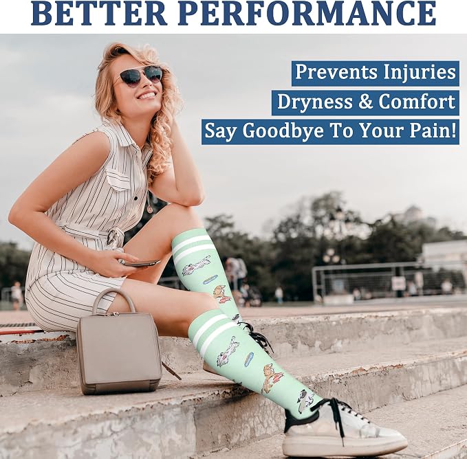 FEYHAY Copper Compression Socks (3 Pairs) 15-20 mmHg Circulation is Best Athletic & Daily for Men & Women, Running, Climbing - Image 3