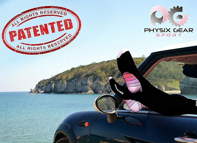 Physix Gear Compression Socks 20-30 mmHg - Men & Women - Running, Nurses, Shin Splints, Flight, Travel - Image 2