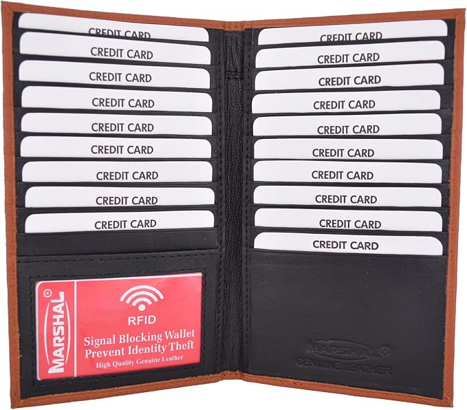 Marshal Bifold Leather RFID Blocking Wallet For Men & Women - Image 2