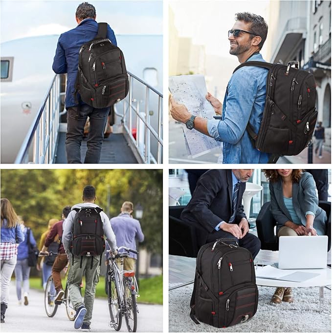 Jiefeike Travel Laptop Backpack,Extra Large Capacity TSA Friendly Anti Theft Backpacks Water-Resistant Men Business College Computer Bookbag Fits 17 Inch Laptop&Notebook - Image 7
