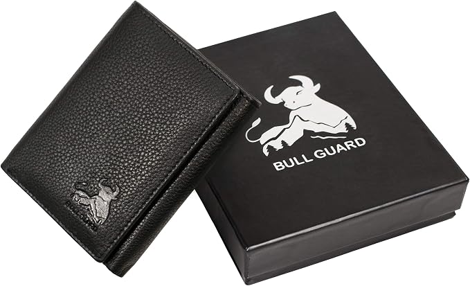 BULL GUARD Best Leather Men's RFID Trifold Wallet With ID Great Outdoor Wallet Durable Top Grain Leather Forest Brown, Double Cash Comparment with Secret Pocket, Compact & Secure Design, In Gift Box - Image 8