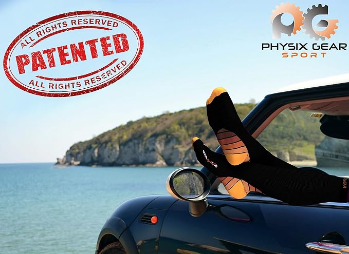 Physix Gear Compression Socks 20-30 mmHg - Men & Women - Running, Nurses, Shin Splints, Flight, Travel - Image 2